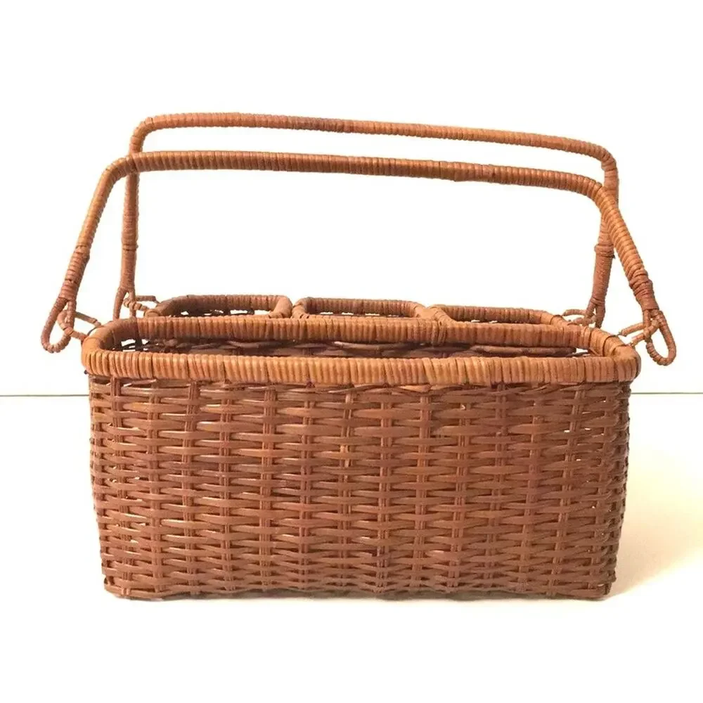 Home decor utensils organizer basket EUC vintage